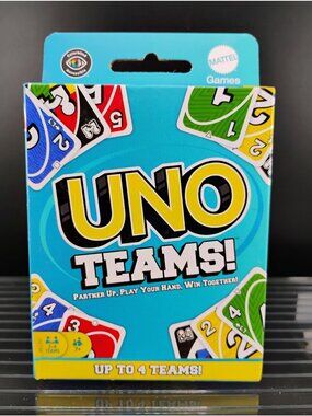 UNO Teams Card Game For Up To 4 Teams Ages 7+ Party Fun